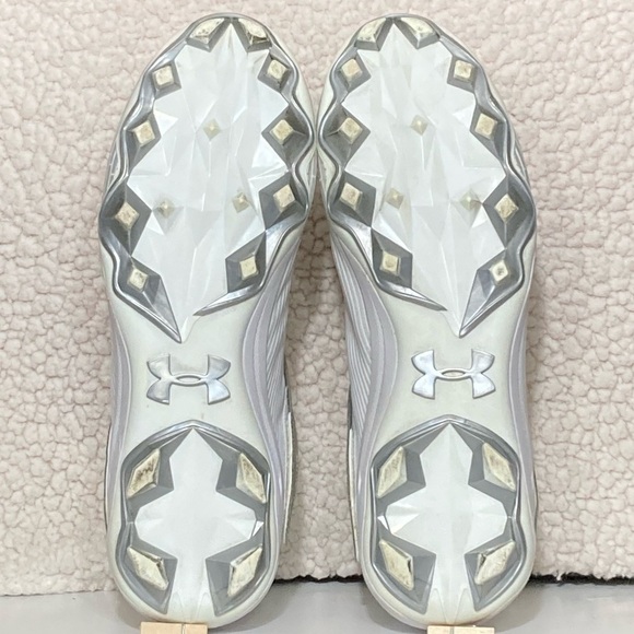 Under Armour Mens Highlight MC White Football Athletic Cleats Shoes SZ US 11.5 - Picture 8 of 11